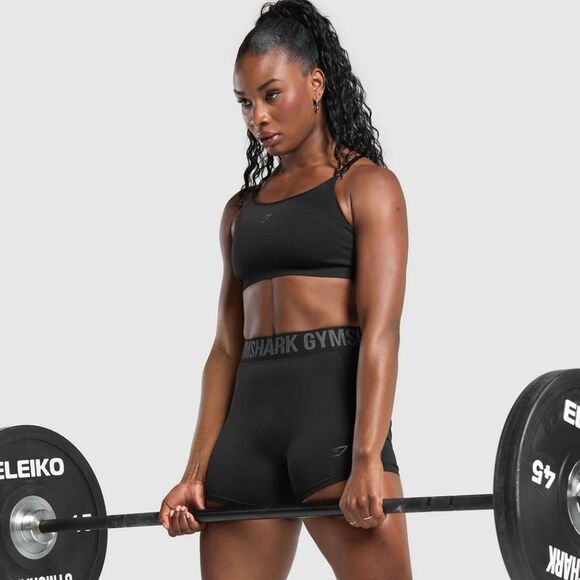 Gymshark Women's Flex Shorts Size XS in Black/Charcoal Grey NWT in Package - Picture 10 of 16